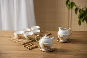 【茶具】皇家骏马茶具1壶6杯1茶海  壶480ml\茶海480ml\杯95ml