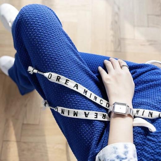 黛唯梵泡芙裤小个子宽松阔腿裤女2022年新款梨形显瘦百搭直筒高腰休闲裤 商品图2