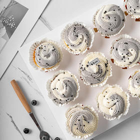 养生杯子蛋糕 12 枚（黑芝麻豆乳）