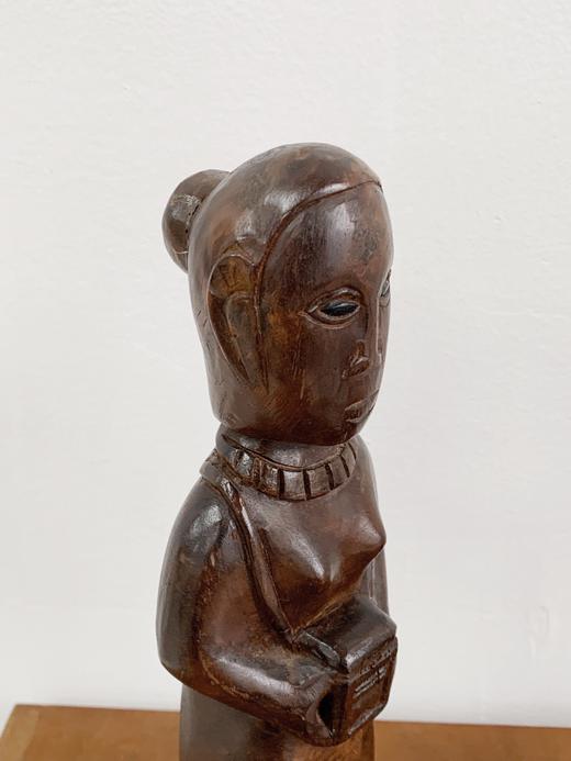 日本中古人像木雕 X0315 商品图3