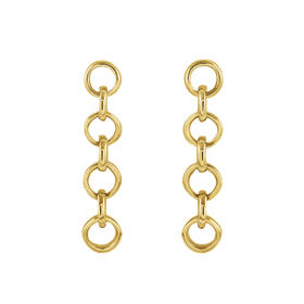 J.HARDYMENT | 7 Small Thumbprint Link Earrings [耳环 3色]