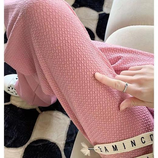 黛唯梵泡芙裤小个子宽松阔腿裤女2022年新款梨形显瘦百搭直筒高腰休闲裤 商品图0