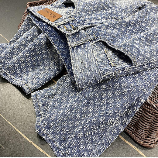 黛唯梵直筒牛仔裤女2022年夏季新款设计感女小众复古宽松百搭高腰阔腿裤 商品图7