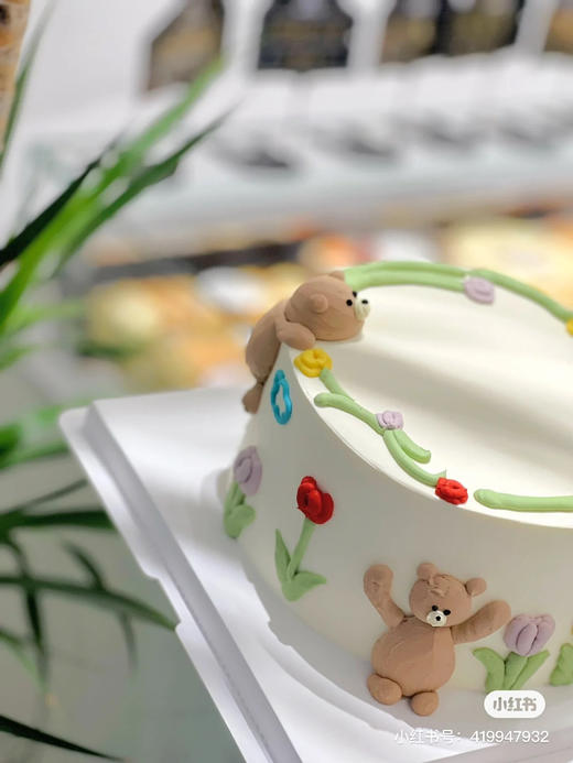 奶油熊手绘蛋糕，需提前48小时预定 商品图7