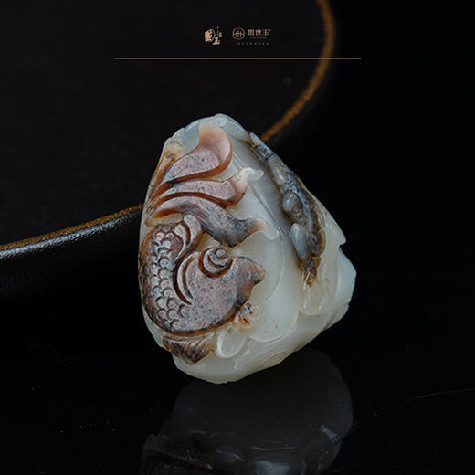 新疆国玉盟世玉和田玉羊脂玉挂件（鱼和蝙蝠）【带证书·顺丰物流】 商品图2