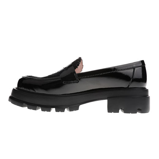 sheme真皮女鞋商务经典意大利进口超轻厚底搭配圆头乐福鞋可定制 商品图3