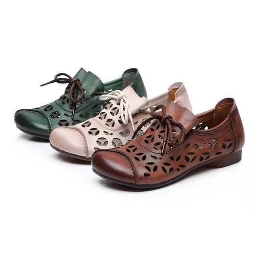 TZF-HNHYNXP220615 民族风优雅气质镂空软底罗马凉鞋 商品图4