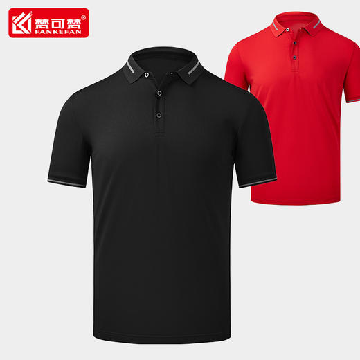 翻领短袖t恤定制工作服polo衫企业工装厂服定做男女文化衫印LOGO 商品图0