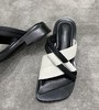 westory女鞋2022夏季新款露趾凉拖鞋休闲拼色一字拖W22BJ61451 商品缩略图3