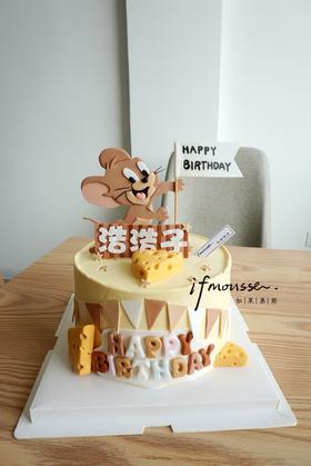 「男孩蛋糕」 Jerry的蛋糕 翻糖装饰