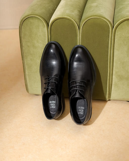 西村名物2022新款一脚蹬男单鞋男鞋真皮男士商务皮鞋皮鞋男10831 商品图3