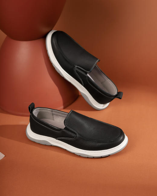 西村名物2022春季新款简约男士皮鞋尖头百搭男士商务休闲皮鞋T12AW11151 商品图0