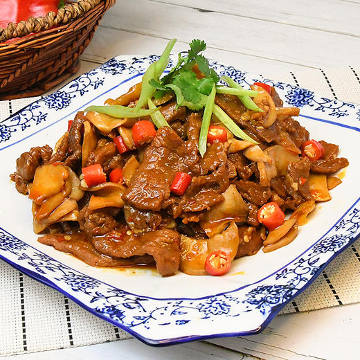 【食品酒水】粮农小炒黄牛肉160g方便速食料理包小碗菜套餐饭煲仔饭 商品图0