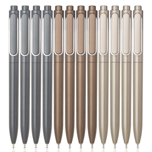 得力A12乐素金属中性笔0.5mm子弹头(臻顺滑)(黑) 商品图3