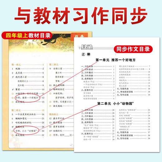 同步作文 四年级上下册合订本 商品图6