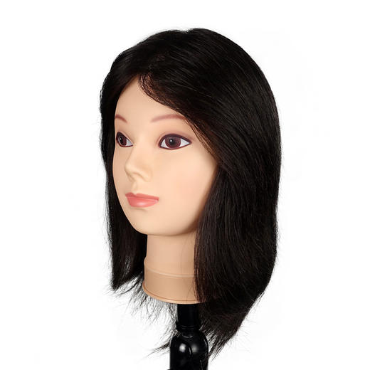 飞彩12寸黑色全人发女士教练头 商品图2