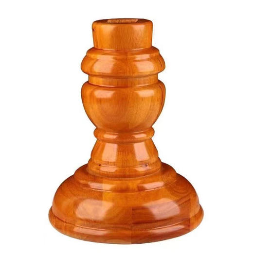 亚青寺特大号手摇转经轮底座｜财神剑实木底座 商品图1