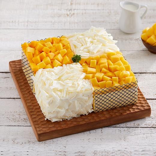 【本店热销】榴芒双拼蛋糕，泰国金枕榴莲+精选芒果双拼口味（富源幸福西饼蛋糕） 商品图0