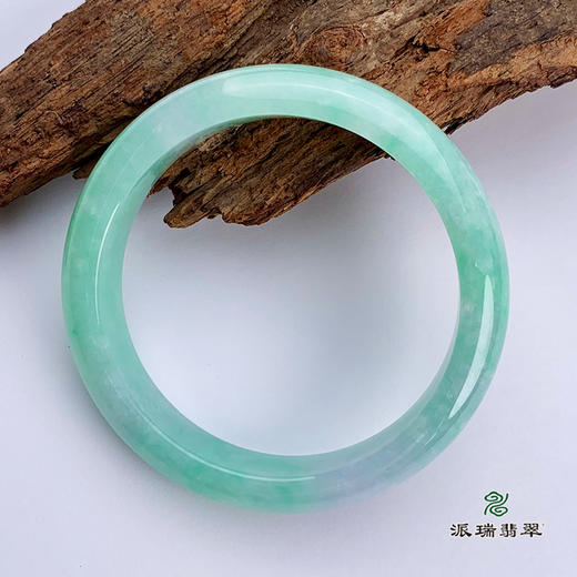 派瑞翡翠 翡翠手镯 糯种 绿色 商品图1
