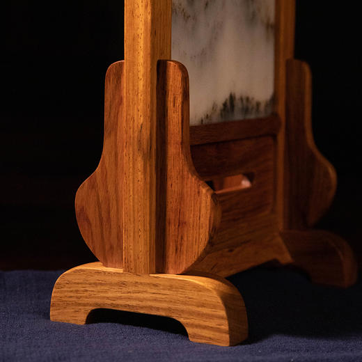 黄花梨镶云石砚屏 商品图3