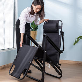 得力87141折叠椅(黑)(把)