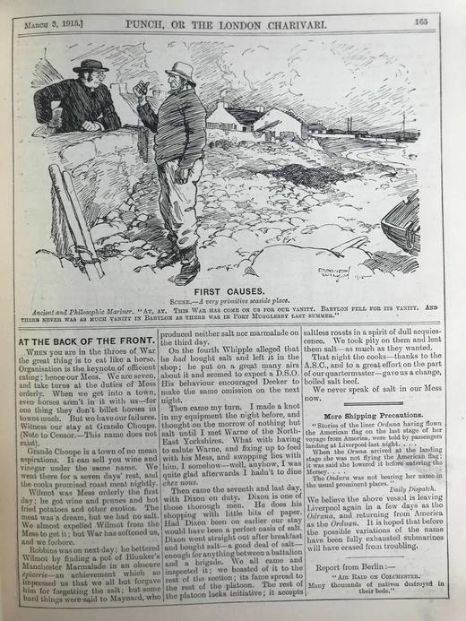 1915年1-6月 英国讽刺漫画杂志《笨拙》 数百幅插图 漆布精装16开 商品图14