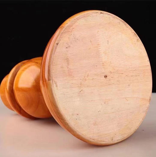 亚青寺特大号手摇转经轮底座｜财神剑实木底座 商品图4