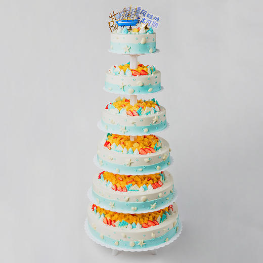 【热销新品】乘风破浪蛋糕，未来可期，全力以赴，所向披靡，可选3层15磅/6层30磅适合30~60人食用，宴会、婚礼、庆功、庆典蛋糕（东莞幸福西饼蛋糕） 商品图6