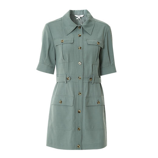 VIMAGE/纬漫纪春季新款通勤百搭工装裙收腰显瘦连衣裙V1707348 商品图10