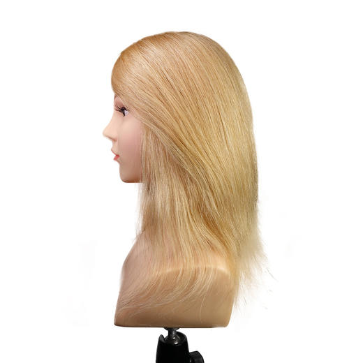 飞彩12寸金色全人发女士带肩教练头 商品图1