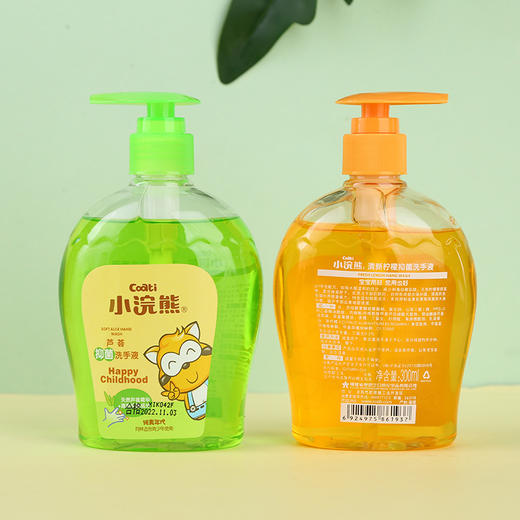 小浣熊（柠檬/芦荟）抑菌洗手液300ml 商品图3