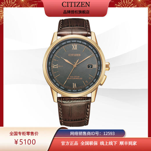 西铁城/CITIZEN新品空中之鹰系列光动能电波男士手表CB0158-10H 商品图4