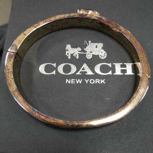 889295342343 COACH 蔻驰女士经典C标志时尚百搭手镯F76634 F76634GDBRZ 商品图3