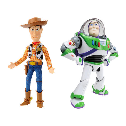 多美TOMY 玩具总动员41:1全姿态玩偶-巴斯光年胡迪 商品图0