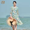 佐尔美夏季新款 桑蚕丝真丝乔其碎花连衣裙女E22LS69 商品缩略图0
