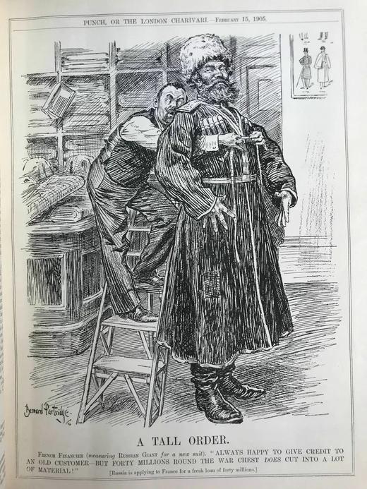 1905年1-6月 英国讽刺漫画杂志《笨拙》 数百幅插图 漆布精装16开 商品图10