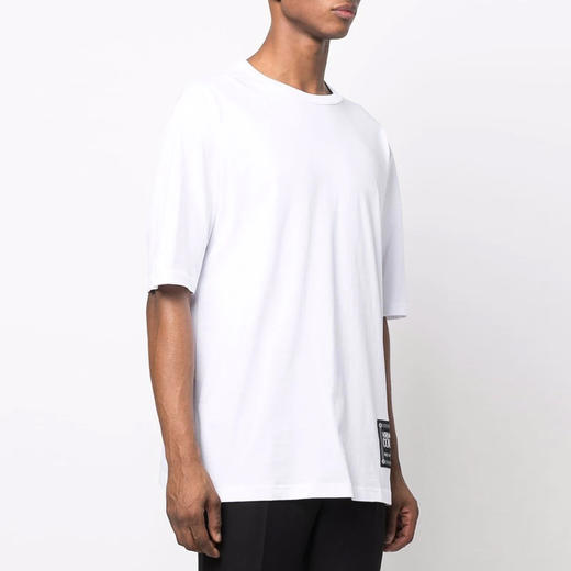VERSACE JEANS COUTURE 范思哲 男士棉质字母logo印花圆领短袖T恤 白色 72GAHT18 CJ00O 003 商品图1