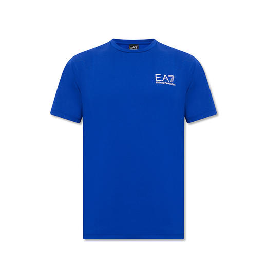 EMPORIO ARMANI EA7 男士字母标志logo印花圆领短袖T恤 蓝色 3LPT03 PJEEZ 1597 商品图0