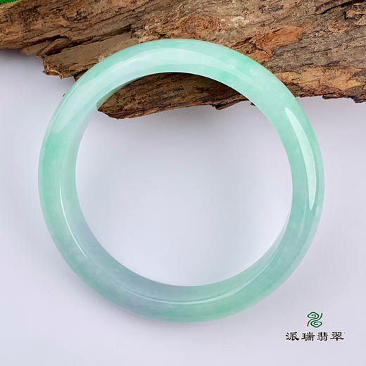 派瑞翡翠 翡翠手镯 糯种 绿色 商品图1