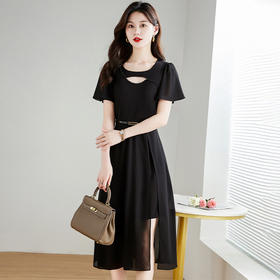 YWE FC1582时尚修身显瘦贵夫人连衣裙