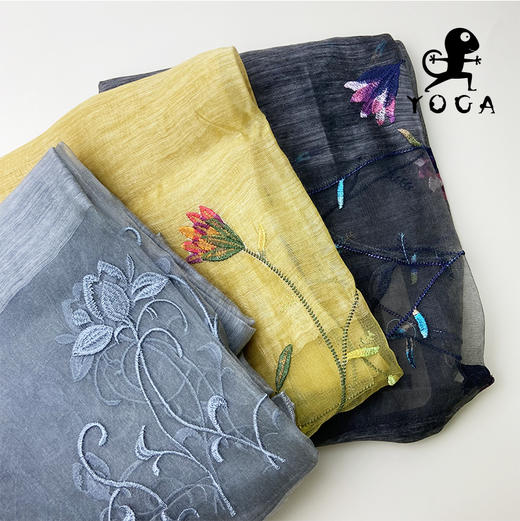 【现货秒发】壁虎瑜伽【真丝丝巾】百搭女披肩 商品图3