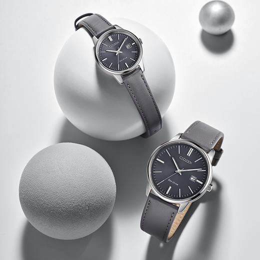 西铁城日本官方正品时尚简约表盘皮带光动能情侣男士手表BM7529-16X 商品图7