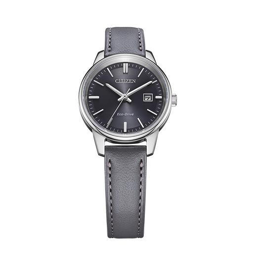 西铁城日本官方正品时尚简约表盘皮带光动能情侣女士手表EW2660-14X 商品图3