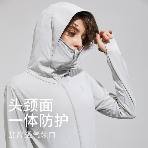 科里芙 UPF50+加长款防紫外线轻薄透气全身连帽开衫防晒衣 商品图1