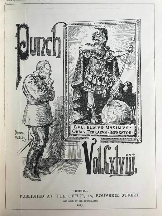 1915年1-6月 英国讽刺漫画杂志《笨拙》 数百幅插图 漆布精装16开 商品图2
