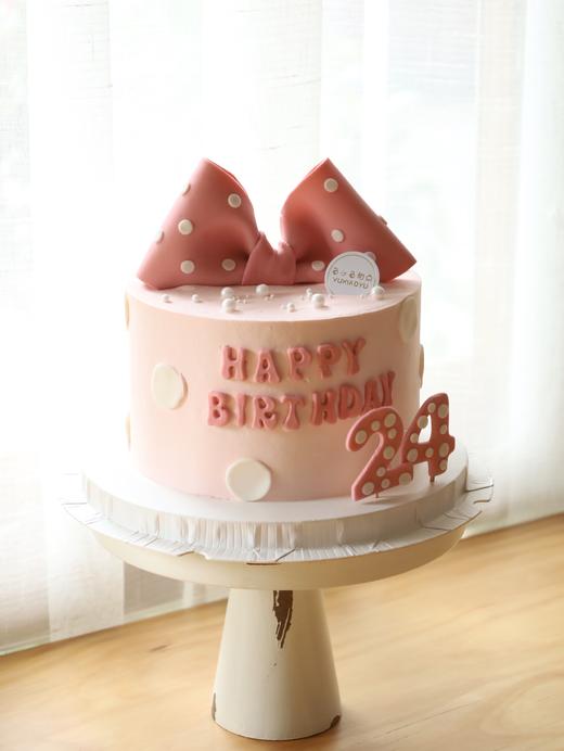 粉色波点蝴蝶结（数字可以更改） 商品图1