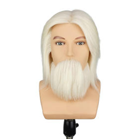 飞彩7寸白羊毛带肩男士教练头