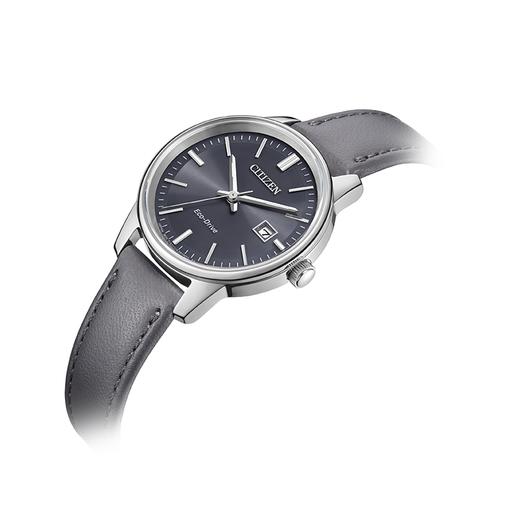 西铁城日本官方正品时尚简约表盘皮带光动能情侣女士手表EW2660-14X 商品图4