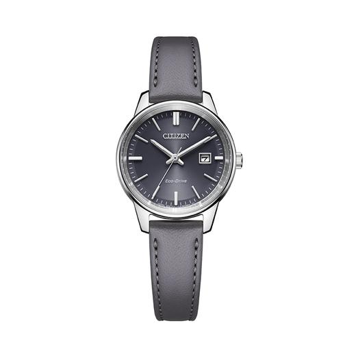 西铁城日本官方正品时尚简约表盘皮带光动能情侣女士手表EW2660-14X 商品图5