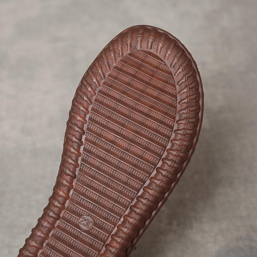 夏季民族风复古牛筋软底花朵女真皮洞洞鞋平底镂空凉鞋 MLD3085 商品图3